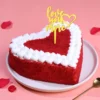 Romantic Red Velvet Heart Cake
