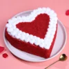 Romantic Red Velvet Heart Cake